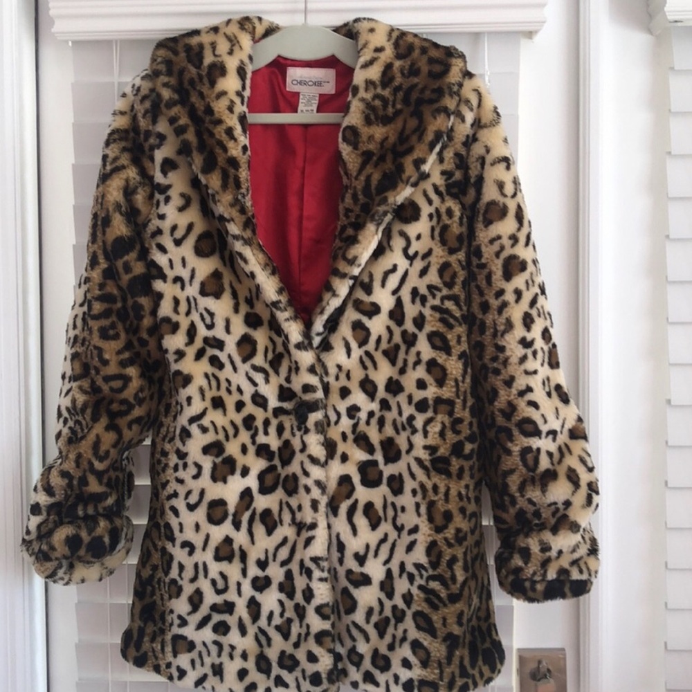 Cheetah Faux Fur Jacket